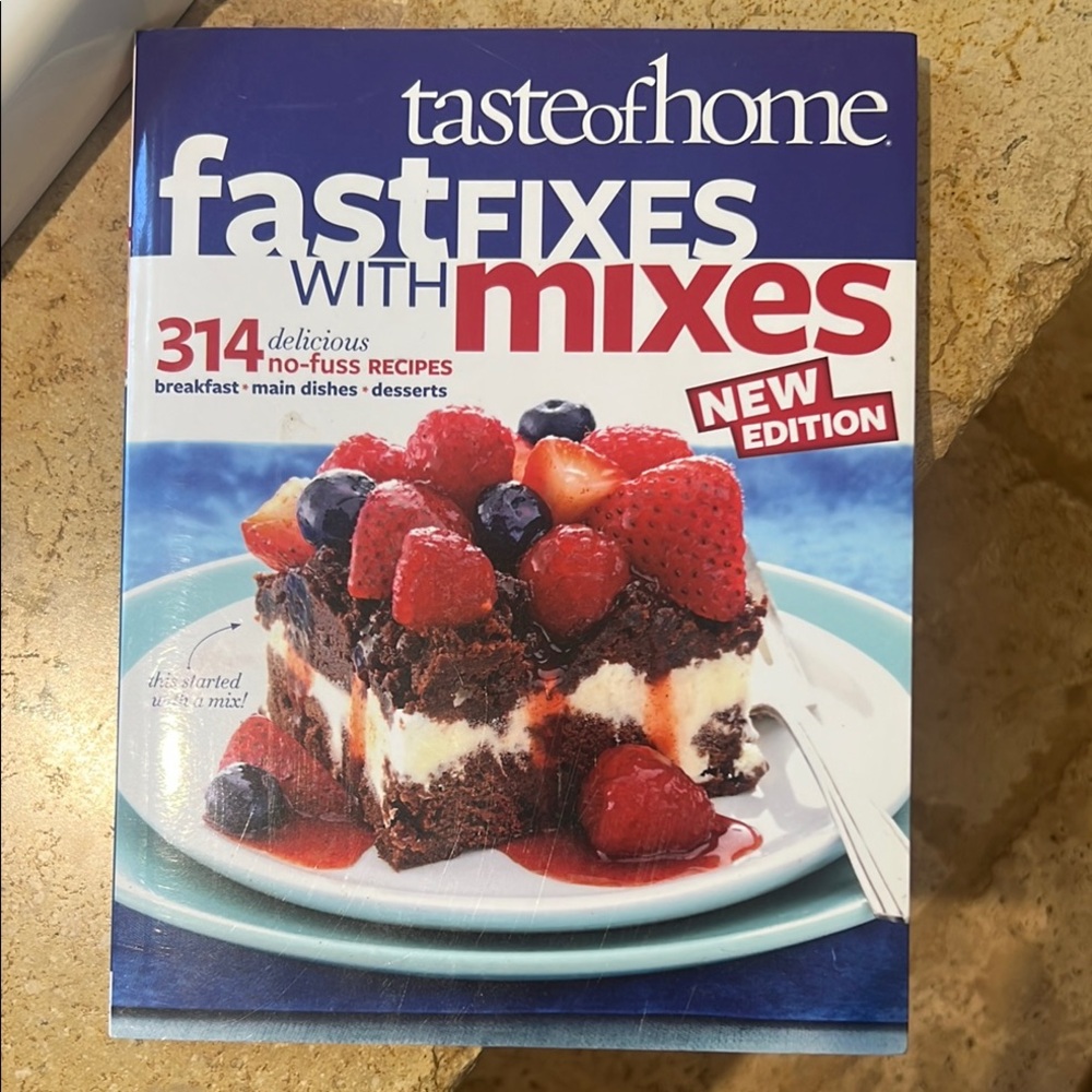 Taste Of Home Red and Blue Kitchen Cookbook